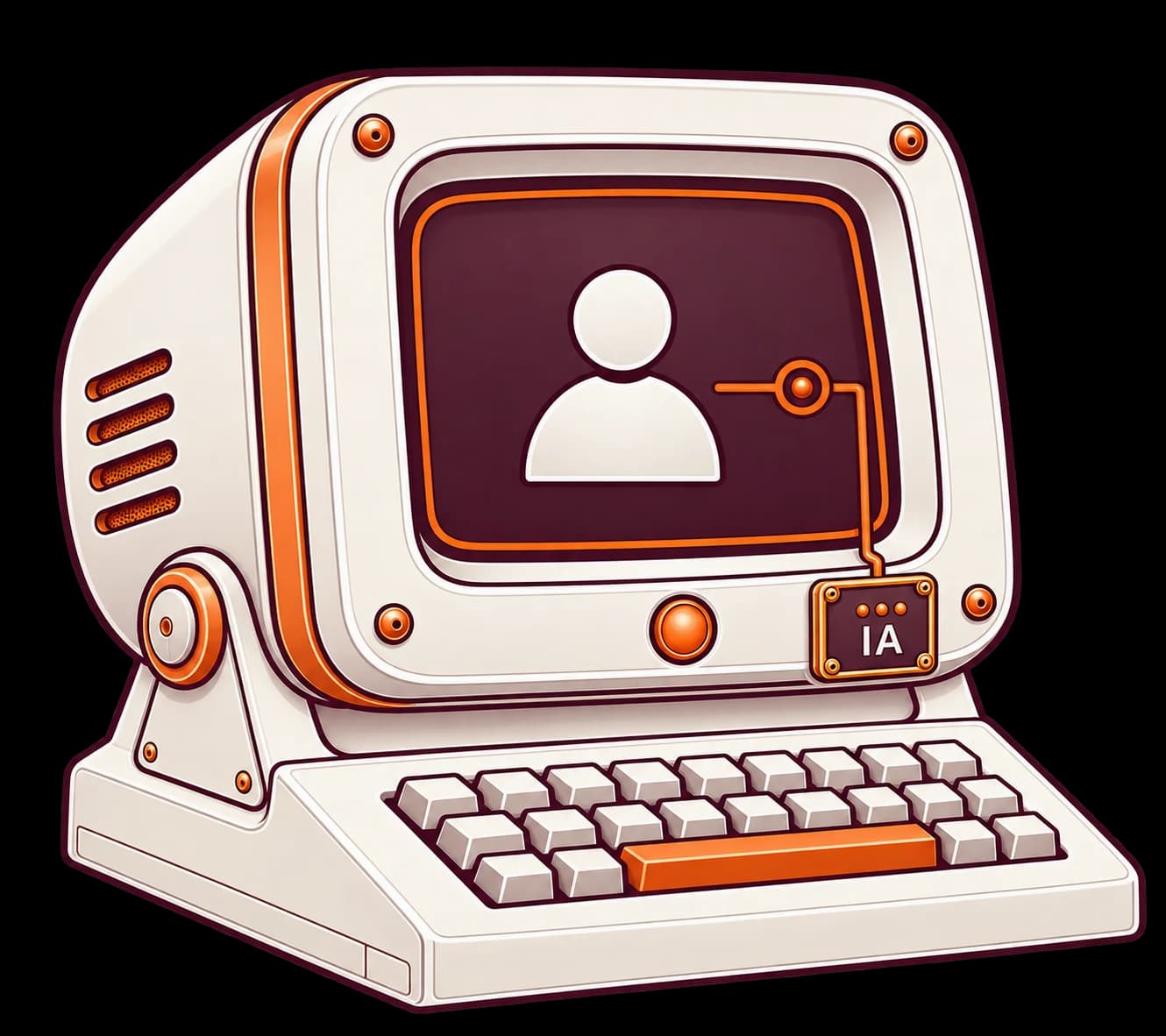 Terminal ilustrado com uma pessoa, representando o acesso individual.